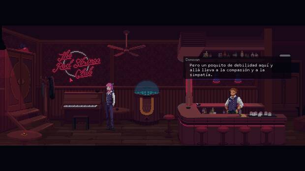 El Red Strings es el núcleo del juego. Los títulos de los juegos de Deconstructeam no tienen fuerza comercial, pero sí toda la lógica.