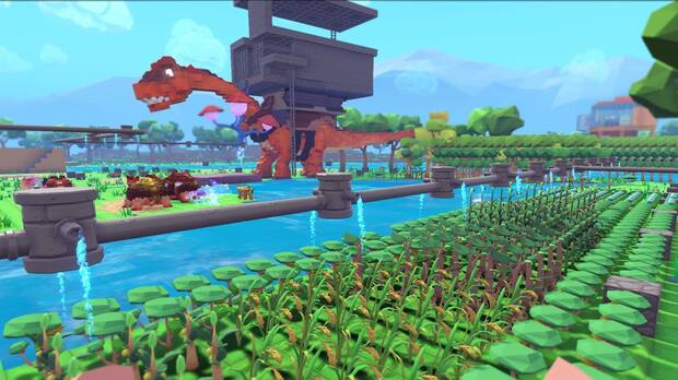 Cultivar y conseguir los mejores recursos será una de las cosas más útiles a realizar en 'PixArk', sobre todo si estamos siendo ayudados por otros jugadores.