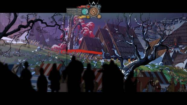 Por supuesto, esto no sería The Banner Saga sin los viajes en caravana.