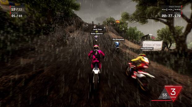 El efecto de la lluvia es llamativo, pero poco realista.