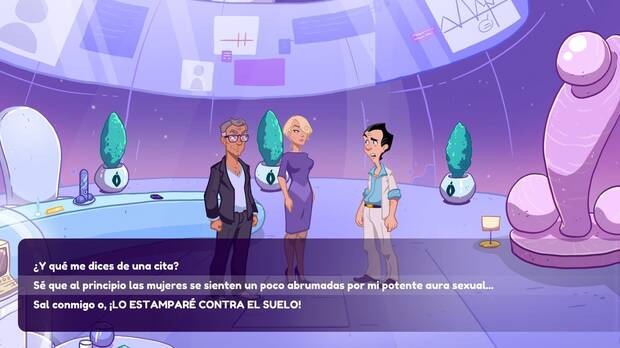 Hasta los escenarios más simples no pierden la oportunidad de mostrar decoración provocativa.