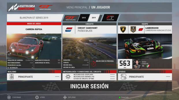 'Assetto Corsa Competizione' se centra en Blancpain GT Series y los vehículos GT3. En esto cumple sobradamente, pero también limita su contenido.