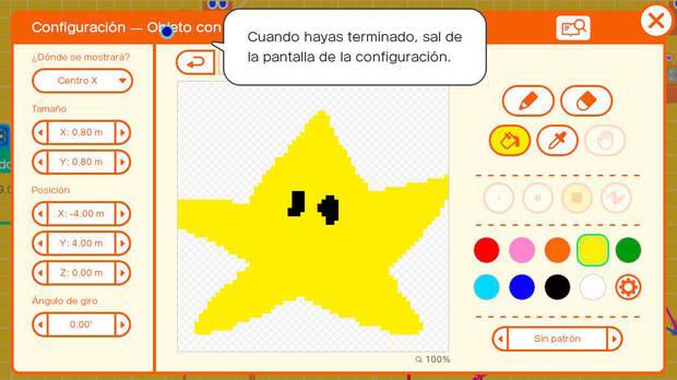 La herramienta para dibujar texturas es limitada, pero quienes tengan un perfil más artístico podrán hacer cosas chulas.