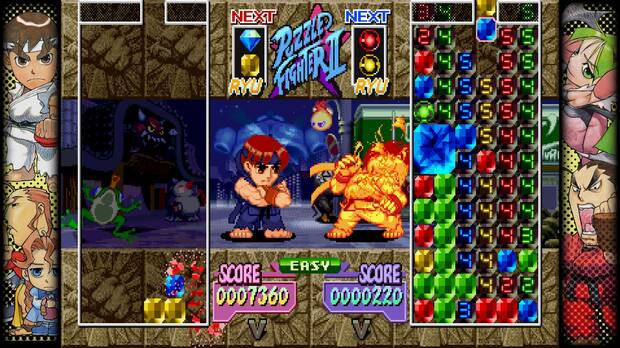No clasificaríamos 'Super Puzzle Fighter II Turbo' como juego de lucha, pero eso no quita que sea un juego muy divertido.