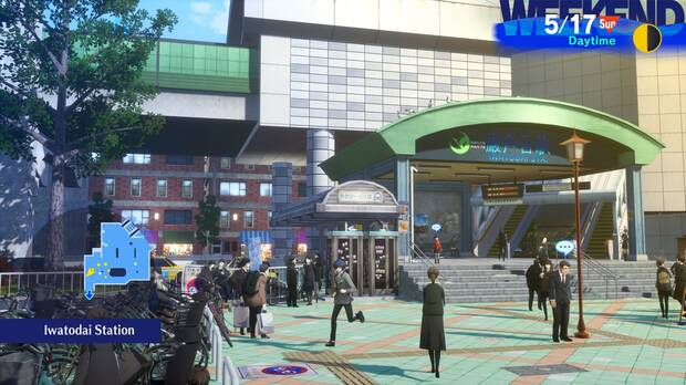 La exploración de la ciudad recupera la inmersión que 'Persona 3 Portable' había perdido gracias a un estilo similar a 'Persona 5'.