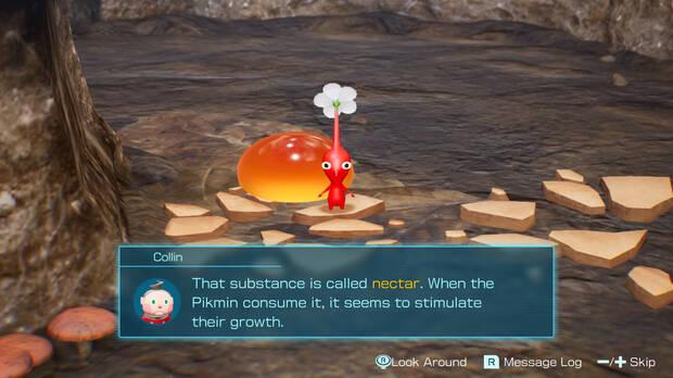 Varios Pikmin pueden utilizar una gota de néctar para mejorar sus capacidades.