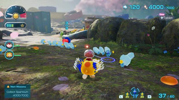 Ochin puede cargar con más Pikmin al crecer.