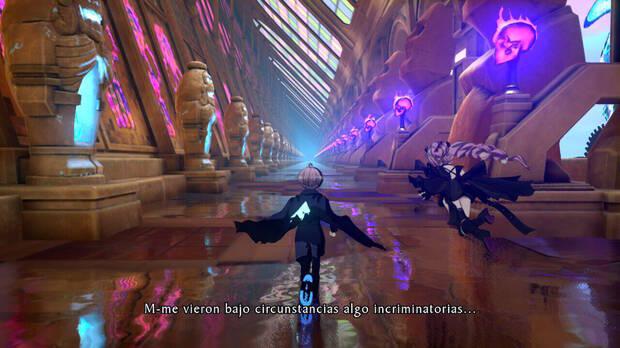 El Laberinto misterioso es muy efectista: Shinigami nos rebana el cuello para lanzar las preguntas del caso, el camino cambia conforme avanzamos, etc.