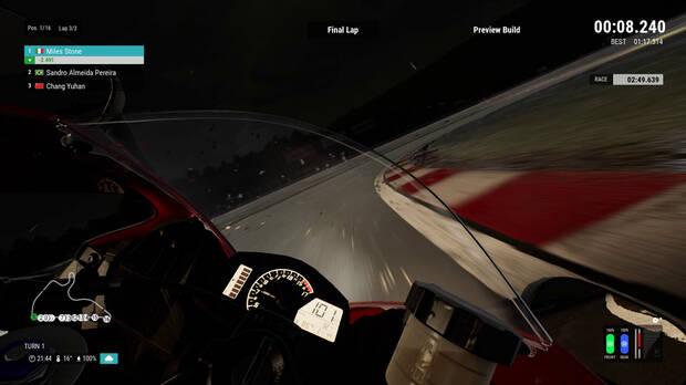 La sensación de velocidad y los efectos climatológicos están muy conseguidos.