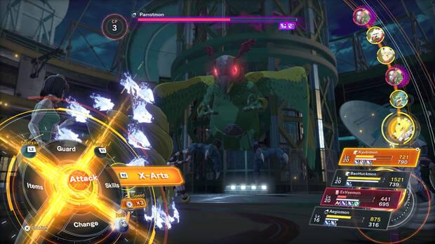 Podemos acelerar la velocidad de las batallas e incluso activar el combate automtico.