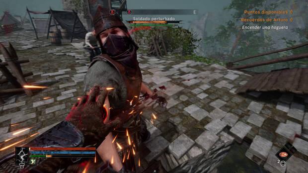 La perspectiva en primera persona es muy caracterstica y familiar para los habituales de los RPG al estilo Skyrim.