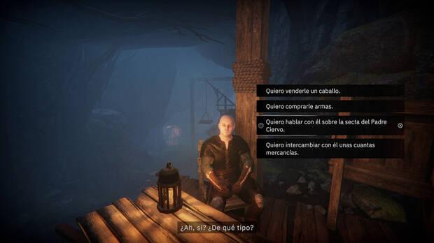 Los dilogos con ramificaciones son habituales, y nos obligan a estar pendientes para no tomar una mala decisin.