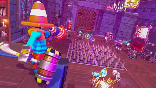 Aunque todos los enemigos que hemos visto son esqueletos, los haba de distinto tipo y en cierta cantidad hay que gestionarlos bien.