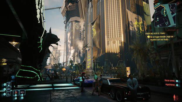 Los exteriores de Dogtown se le atragantan un poco a Switch 2, aunque sigue siendo jugable.