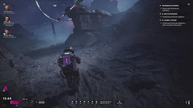 La exploracin del planeta es fundamental para encontrar recursos con los que construir elementos de supervivencia.