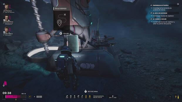 Una vez instaladas las minas, tienes acceso al viaje rpido, de mucha utilidad para no perder tiempo en trayectos.