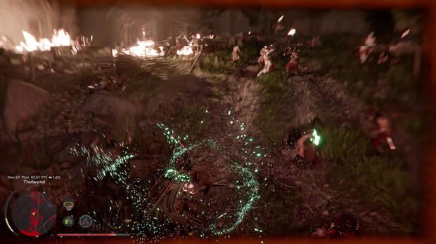 La accin est acompaada de un montn de efectos, partculas, filtros y desenfoques que la hacen muy espectacular.