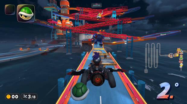 Hay circuitos absolutamente impresionantes, como este basado en el clsico videojuego de Donkey Kong.