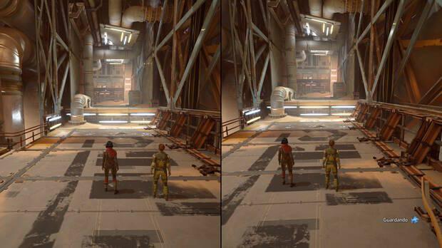 Salvo algunos tirones puntuales, el juego va estable en pantalla grande y porttil. 