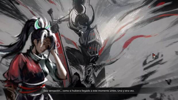 La historia juega con el propio concepto de repetici�n de los roguelites y el destino fijado por el 'Camino Celestial'.