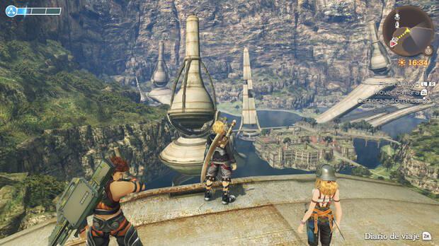 Xenoblade Chronicles te hace sentir empequeñecido con la escala de las construcciones y de la orografía.