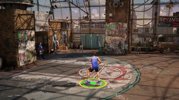 El modo entrenamiento es un poco triste: la cancha vacía para practicar, sin pruebas o tutoriales. No hay mucho que hacer porque el 'gameplay' tampoco es muy profundo.
