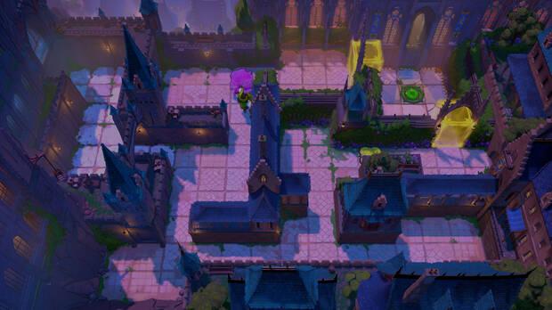 ‘Order of the Sinking Star’ está repleto de idas para modificar el concepto ‘sokoban’, como que este personaje sólo puede tirar de las cajas y no empujarlas.