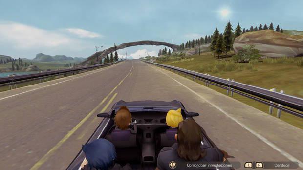 Esto no sería 'Final Fantasy XV' sin viajes en coche, aunque estos momentos son solo pequeñas secuencias predeterminadas donde veremos algunas conversaciones.
