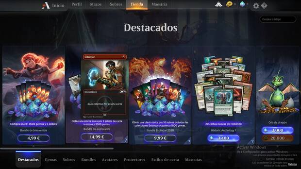 Como juego free to play, el título incorpora monedas in-game, compras in-app y distintos bundles y packs para ampliar nuestras cartas y colecciones.