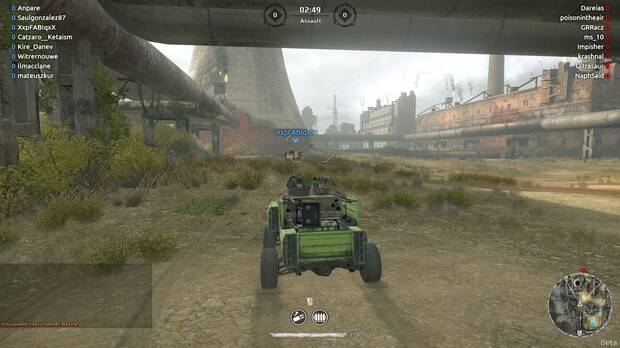 'Crossout' es un título muy similar a 'War Thunder' o 'World of Tanks', con partidas rápidas en las que tendremos que acabar con el equipo rival o conquistar una zona determinada del mapa.