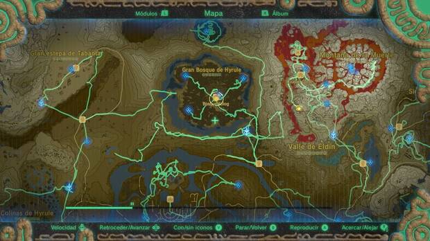 La Senda del héroe es una función muy curiosa para ver todo nuestro recorrido por esta épica aventura.