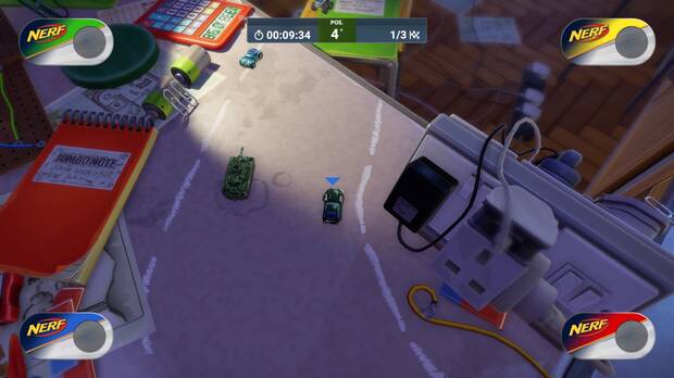 Los power-ups no serán muy variados, lo que restará emoción a las carreras.