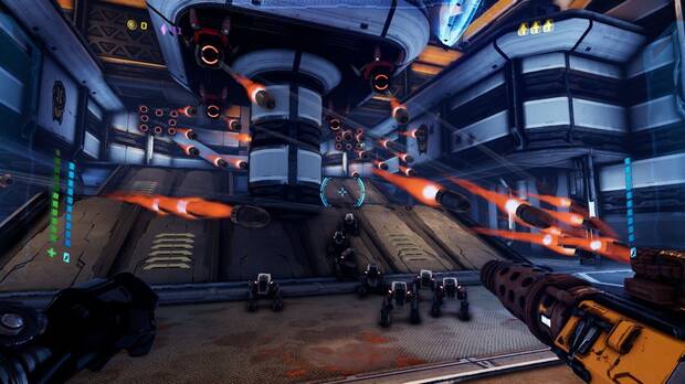 El uso de los impulsos para saltar y planear es fundamental para esquivar a los enemigos.