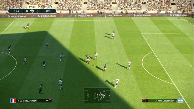 El control en 'PES 2019' es excelente.