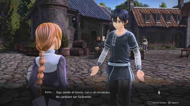 El juego entiende que el jugador conoce 'Sword Art Online', al menos lo básico. No introduce los acontecimientos previos o su protagonista.