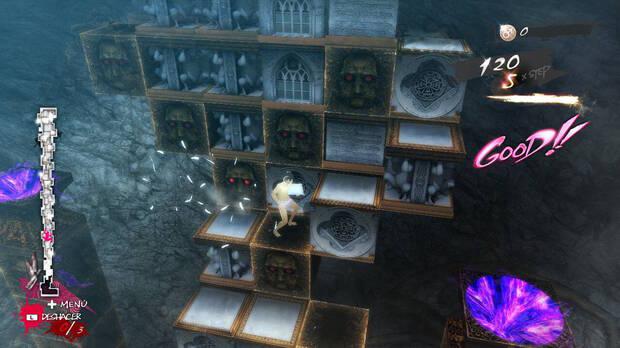 Mover bloques para crear caminos hacia la cima de cada torre, esa es la base de la jugabilidad de Catherine.