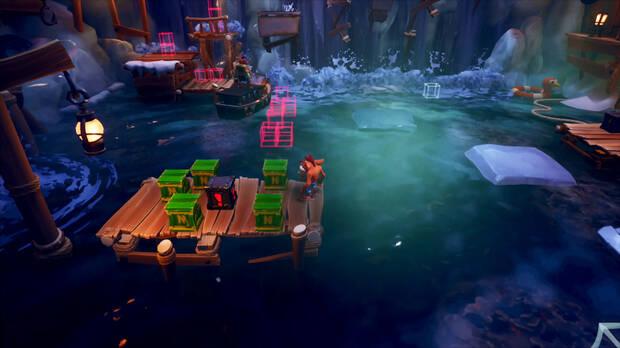 Os recordamos que en el juego final podremos escoger entre jugar con Crash o con Coco. Ambos serán exactamente iguales en lo jugable.