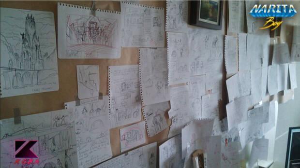 Las primeras ideas de 'Narita Boy' se plasmaron en papel.