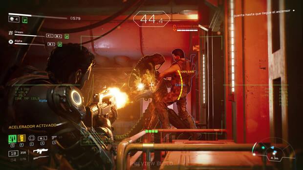 Si un alien especial nos atrapa, tendremos que superar un QTE para zafarnos, aunque nuestros compaeros tambin podrn ayudar para que nos los quitemos antes de encima. Eso s, cuidado con su sangre!