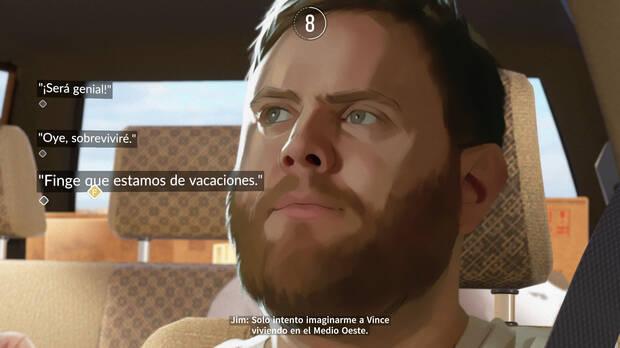 Constantemente estamos cambiando entre el punto de vista de los Walker y los Holt.