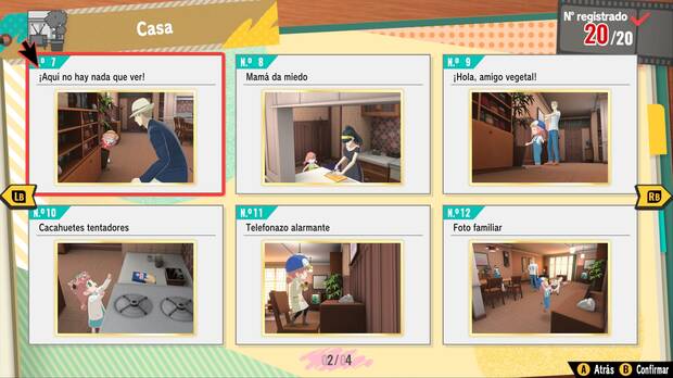 Rellenar este lbum de fotos es el objetivo del juego.