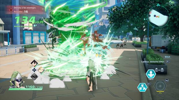 Durante los combates contamos con una esquiva perfecta para contraatacar, un movimiento definitivo que puede potenciarse y un estado especial que nos vuelve mucho ms poderosos durante unos segundos.