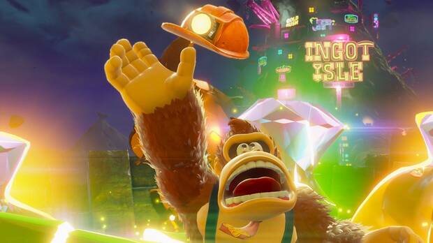 El diseo de Donkey Kong es muy carismtico y hace gala de una gran variedad de animaciones de lo ms simpticas.