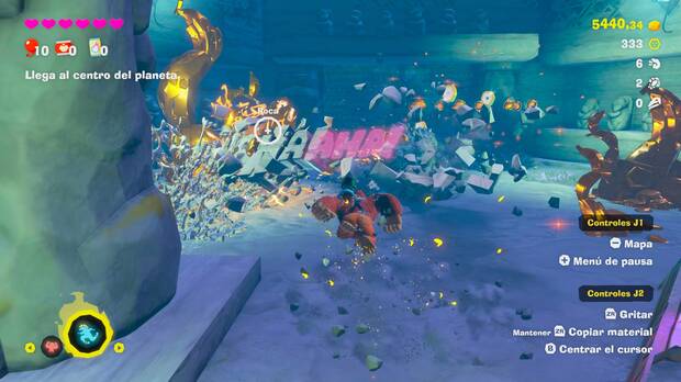 En el cooperativo, Pauline puede lanzar proyectiles vocales, una ayuda muy bienvenida y que complementa la accin.