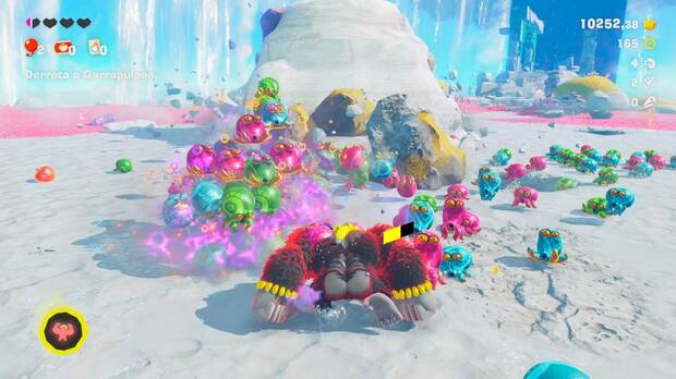 La cantidad de elementos en pantalla puede ser muy elevada, dando lugar a algunas ralentizaciones puntuales.