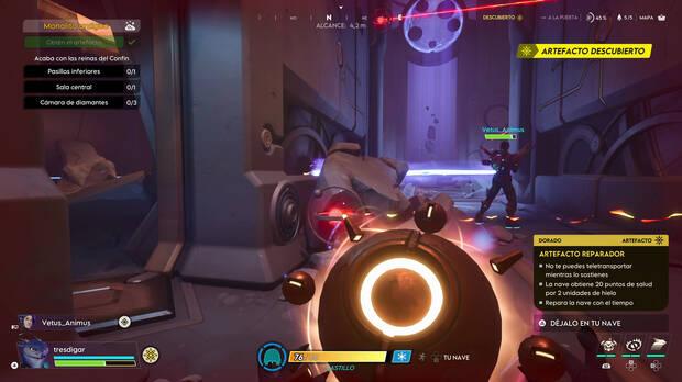 Obtener el artefacto no es sencillo, y menos cuando el resto de equipos contrarios estn intentando buscarlo.