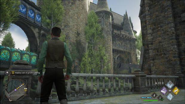 Los exteriores del juego ahora representan el castillo de Hogwarts sin tantas limitaciones como en la versin de Switch.