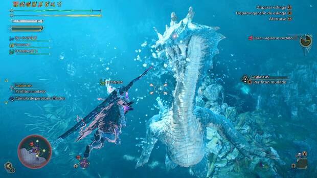 La batalla contra Lagiacrus es, desde ya, una de nuestras favoritas de Monster Hunter Wilds. La fase subacutica es un gran homenaje y todo un espectculo.