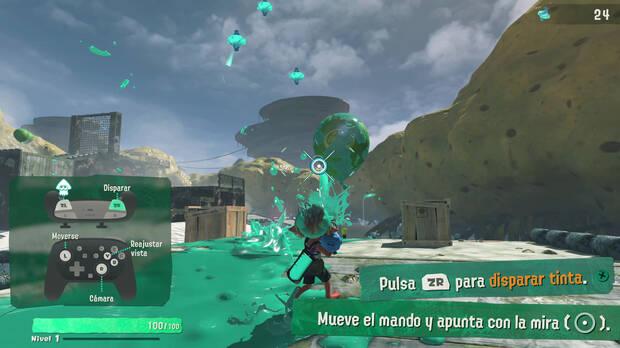 El juego presenta un tutorial, demostrando que Splatoon Raiders apunta a todos los jugadores.