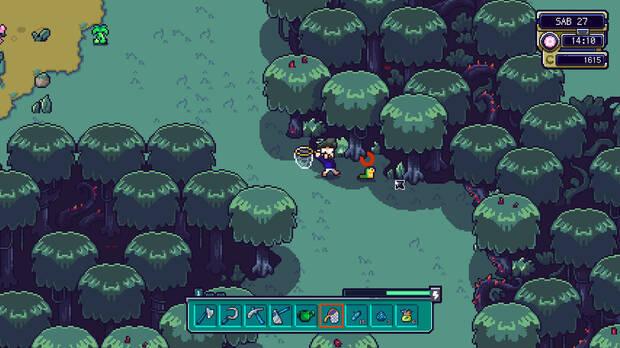 El diseño pixel-art y de animaciones supone uno de los aspectos más encantadores de Farlands.